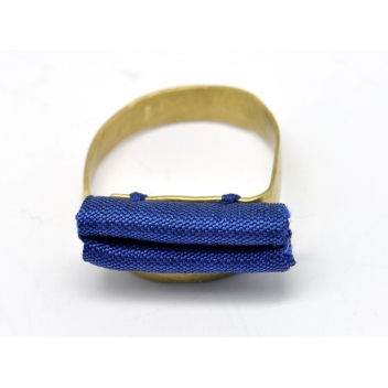 Anelli4-M17 - 3700982210028 - Tegumenti - Bague soie Bleu - 3