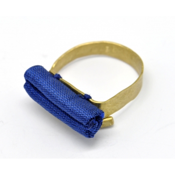 Anelli4-M17 - 3700982210028 - Tegumenti - Bague soie Bleu - 4