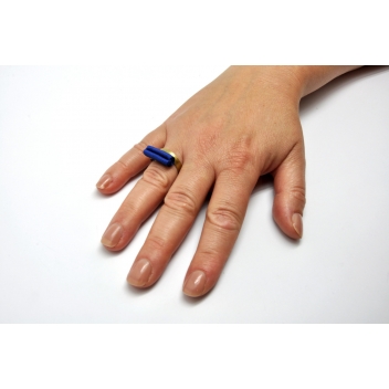 Anelli4-M17 - 3700982210028 - Tegumenti - Bague soie Bleu - 5