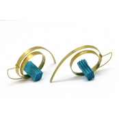 Boucles d'oreille turquoise Archie