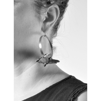 Frecce4-M17-M14 - 3700982210820 - Tegumenti - Boucles d\'oreille Frecce XXL bleu et mordoré - 5