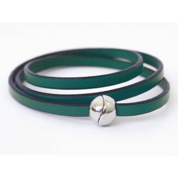 VOL008P - 2099999018361 - Demiim - Bracelet 3 tours Voltes Turquoise