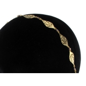 Phoenix : headband mini rosaces Doré à l\'or fin