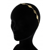 Phoenix : headband mini rosaces Doré à l\'or fin