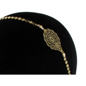 Catalina : headband élastic pastille Doré à l\'or fin