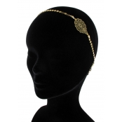 Catalina : headband élastic pastille Doré à l\'or fin