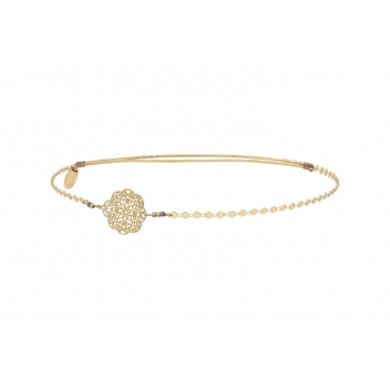 HB13SS16 - 3700982204379 - Les Dissonances - Catalina : headband élastic pastille Doré à l\'or fin - France - 2