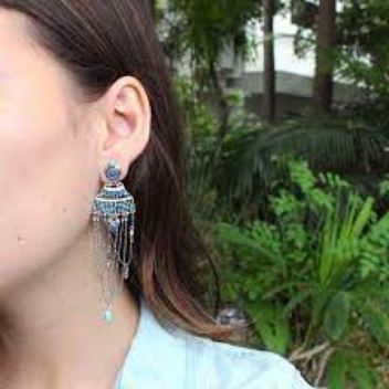 12--62822 - 3663483010248 - Franck Herval - Izia : Boucles d\'oreille multi chaîne XL