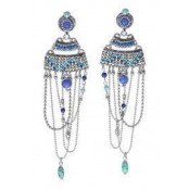 Izia : Boucles d\'oreille multi chaîne XL