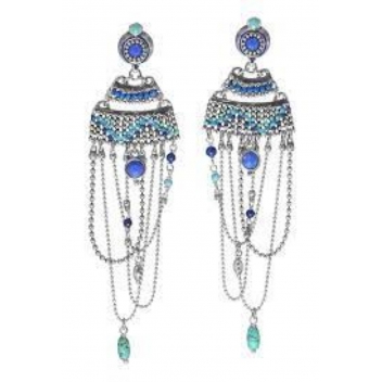 12--62822 - 3663483010248 - Franck Herval - Izia : Boucles d\'oreille multi chaîne XL - 2