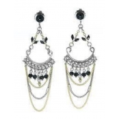 Emilie : Boucles d'oreille chaine