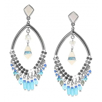 12--62889 - 3663483016608 - Franck Herval - Océane : Grandes boucles d\'oreille top losange - 2