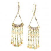 Mylena : Boucles d'oreille Crochet 7 rangs