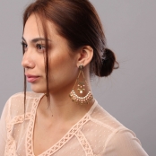 Elena : Boucles d\'oreille poussoir XL