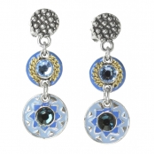 Alysson : Boucles d\'oreille 3 disques en dégradé