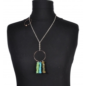 Collier long Mimi Vert