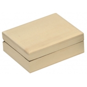 Boite coffret en bois Carte 12 x 9.5 H 4 Cm