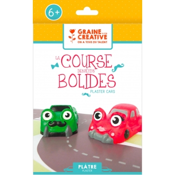 750105 - 3471057501050 - Graine créative - Kit créatif pour enfant Plâtre les petits bolides - France - 3