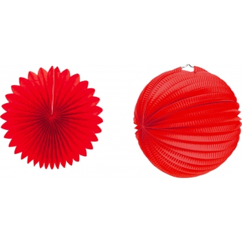 490010 - 3532434900108 - Graine créative - Lanternes rouges à monter soi-même (5 pièces) - 2
