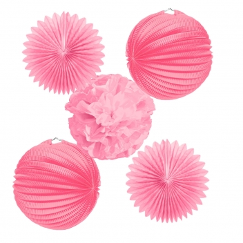 490011 - 3532434900115 - Graine créative - Lanternes roses à monter soi-même (5 pièces) - 8