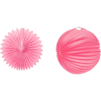 490011 - 3532434900115 - Graine créative - Lanternes roses à monter soi-même (5 pièces) - 2