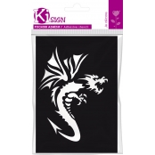 Pochoir adhésif Dragon 2 7x10 cm
