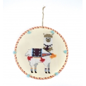 Kit Broderie sur Bois Suspension à Broder Lama