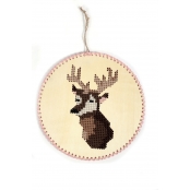 Kit Broderie sur Bois Suspension à Broder Renne