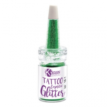 194321 - 3760131943214 - Ki-Sign - Paillettes pour la peau Vert Flacon 7 ml