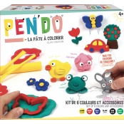 Pen'do Pâte à modeler crayon de couleur Kit 6 couleurs + accessoires