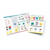 Pen\'do Pâte à modeler crayon de couleur Kit 6 couleurs + accessoires
