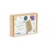 Kit DIY eco-friendly économiseur de savon en jute