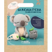 Kit Amigurumi crochet Koala gris 12,5 cm