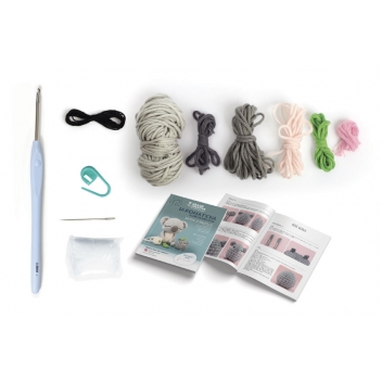 420234 - 3532434202349 - Graine créative - Kit Amigurumi crochet Koala gris 12,5 cm