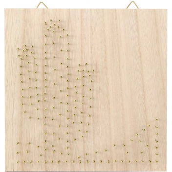 100662 - 3532431006629 - Graine créative - Tableau de fil tendu String Art Cactus 22 cm - 5