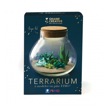 815033 - 3532438150332 - Graine créative - Kit Fimo Terrarium 16x22x16 cm - 6