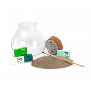 815033 - 3532438150332 - Graine créative - Kit Fimo Terrarium 16x22x16 cm