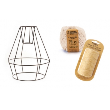 950001 - 3532439500013 - Graine créative - Kit DIY Ma suspension en macramé et fil de jute - France - 2