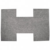 Panier en feutrine gris Grand modèle