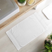 Tapis de Bain 50x85 cm Eponge Blanc