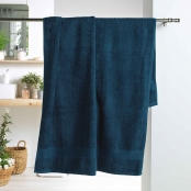 Serviette de Bain 90x150 cm Eponge Bleu Nuit