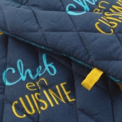 Gant et Manique 18x28 cm / 20x20 cm Chef En Cuisine Jaune