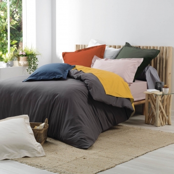 1643400 - 3574386434003 - Douceur d\'intérieur - Drap Housse 1 Personne 90x190 cm Percale Miel - 2