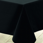 Nappe Rectangle 140x300 cm Polyester Essentiel Noir