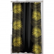 Rideau de douche avec crochets 180x200 cm Orbella Noir