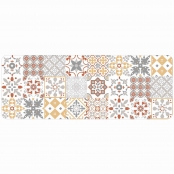 Tapis Rectangle 45x120 cm Mousse Salou Orange