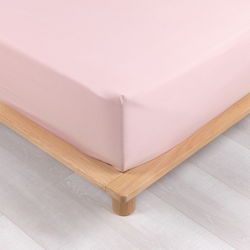1643203 - 3574386432030 - Douceur d'intérieur - Drap Housse 2 Personnes 160x200 cm Percale Rose - 3