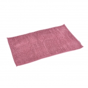 Tapis de Bain 45x75 cm Microfibre Unie Sweety Rose Poudre