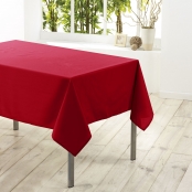 Nappe Rectangle 140x200 cm Polyester Essentiel Rouge