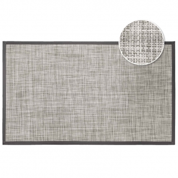 1740634 - 3574387406344 - Douceur d\'intérieur - Tapis Rectangle 45x75 cm PVC Tissé Verso Taupe